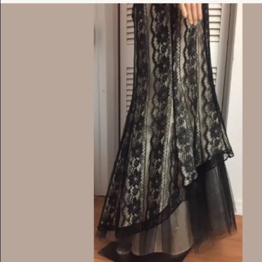 Stunning black and tie dress size 8 - Picture 5 of 9